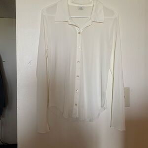 White Wilfred button down blouse